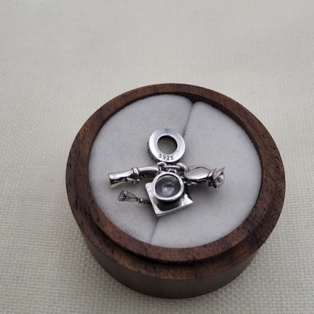 925 Silver Graduation Charm - Picture 5 of 5